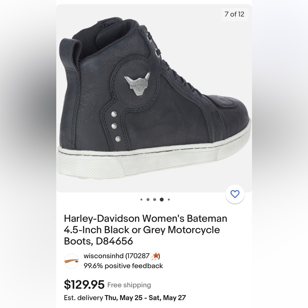 Harley Davidson Steel Toe Batemen 4.5”